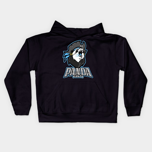 Panda Pirate Kids Hoodie by Dog Lovers Store